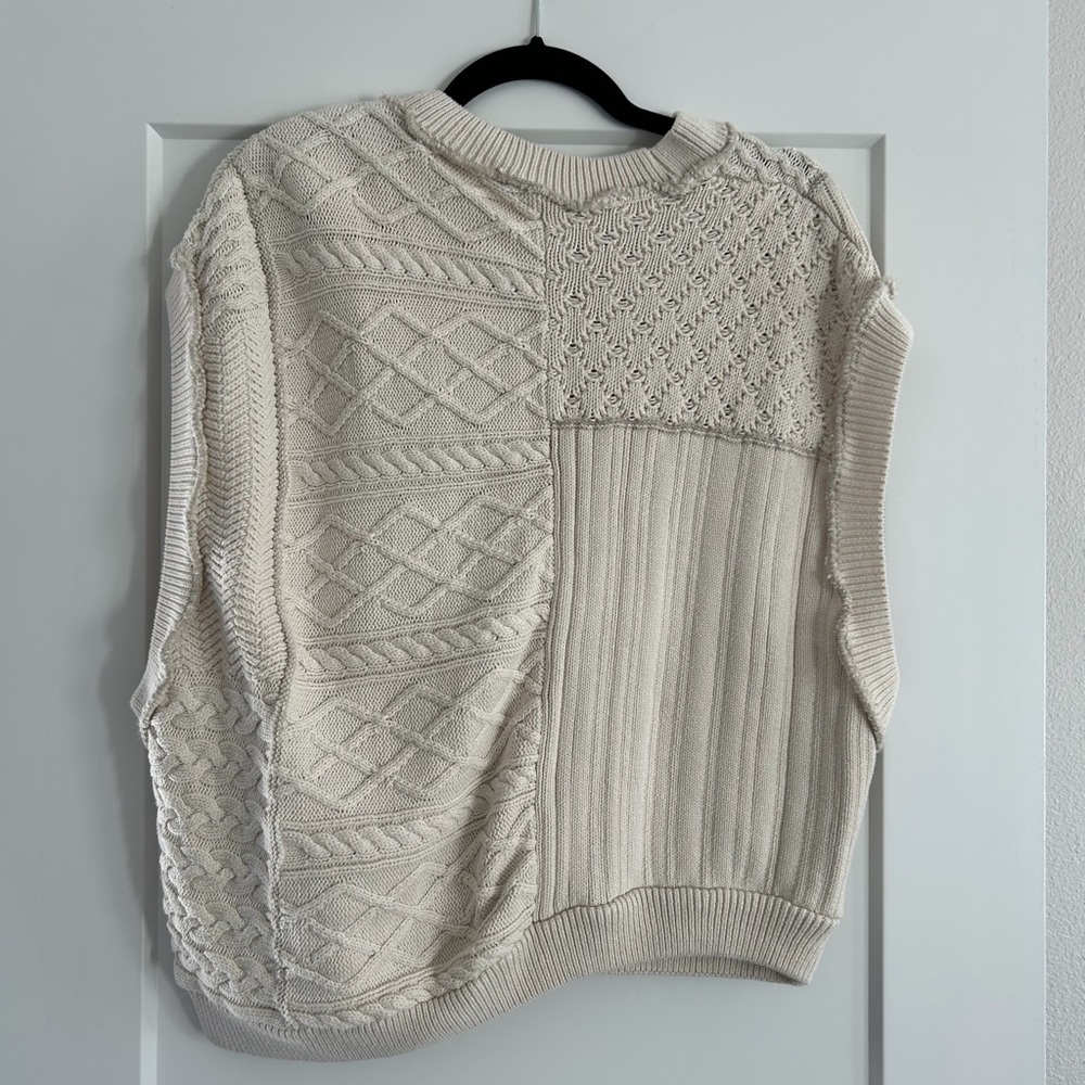 Free People Ivory Textured Knit Sweater - Picture 2 of 2